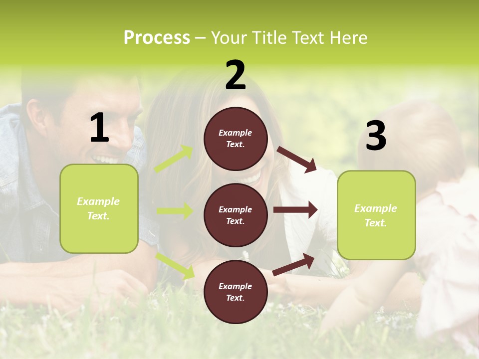 Female Horizontal Garden PowerPoint Template