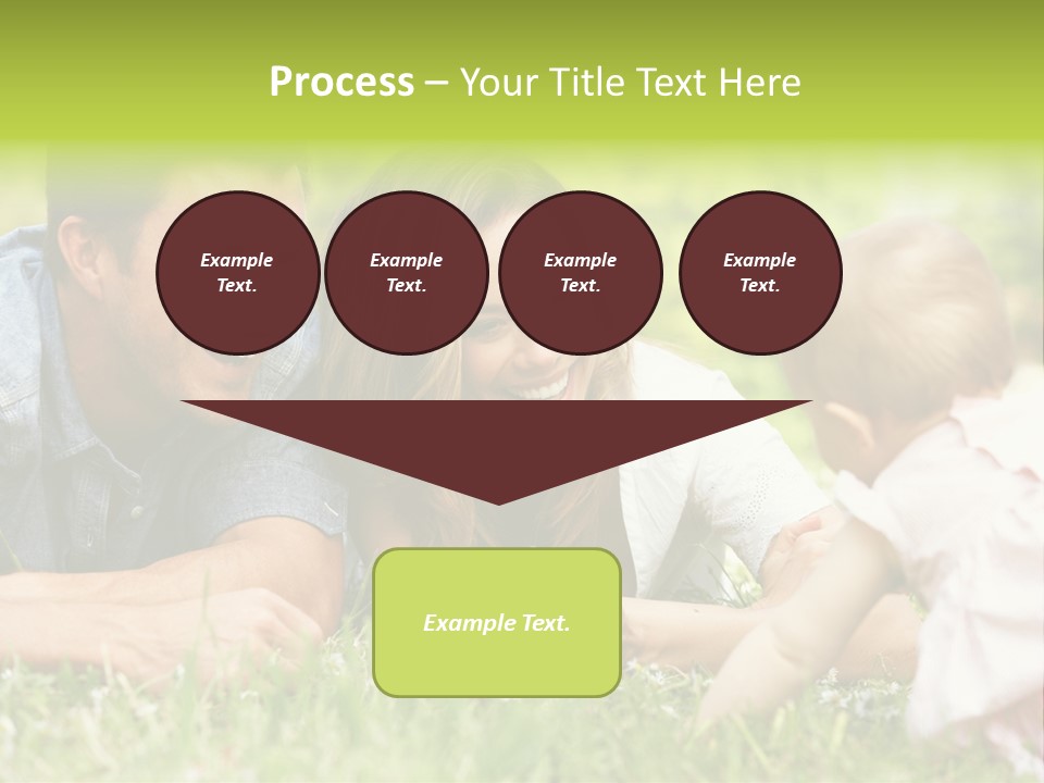 Female Horizontal Garden PowerPoint Template