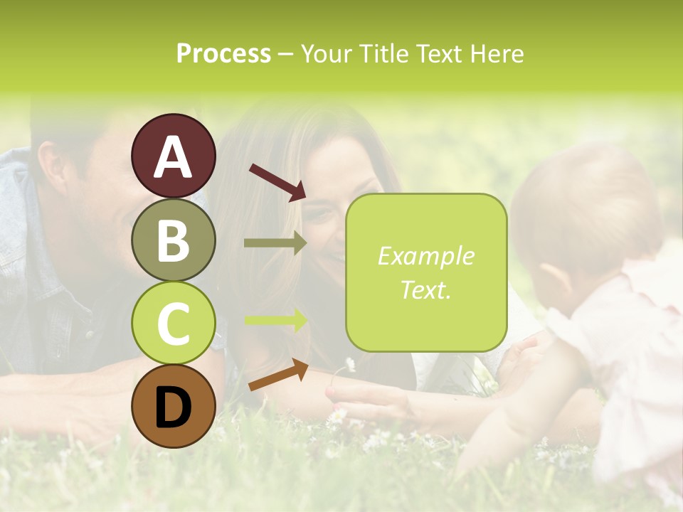 Female Horizontal Garden PowerPoint Template