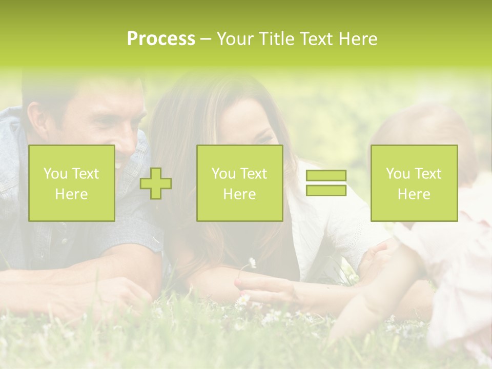 Female Horizontal Garden PowerPoint Template