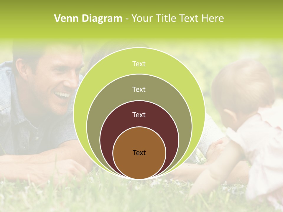 Female Horizontal Garden PowerPoint Template