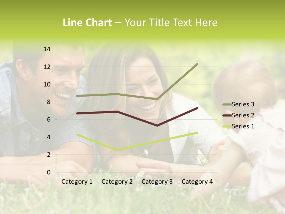 Female Horizontal Garden PowerPoint Template