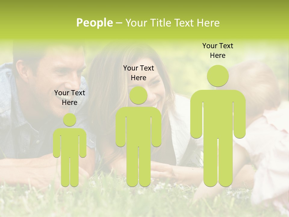 Female Horizontal Garden PowerPoint Template