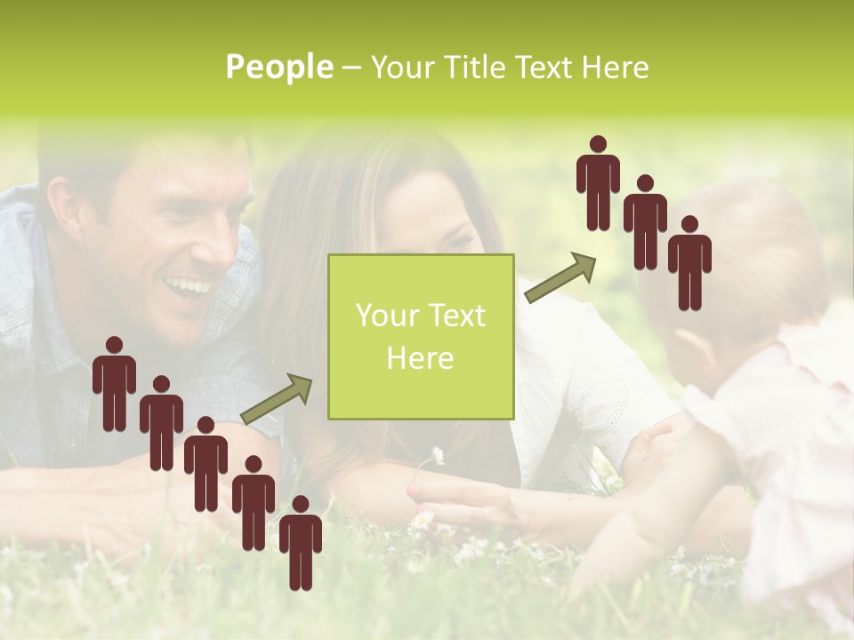 Female Horizontal Garden PowerPoint Template