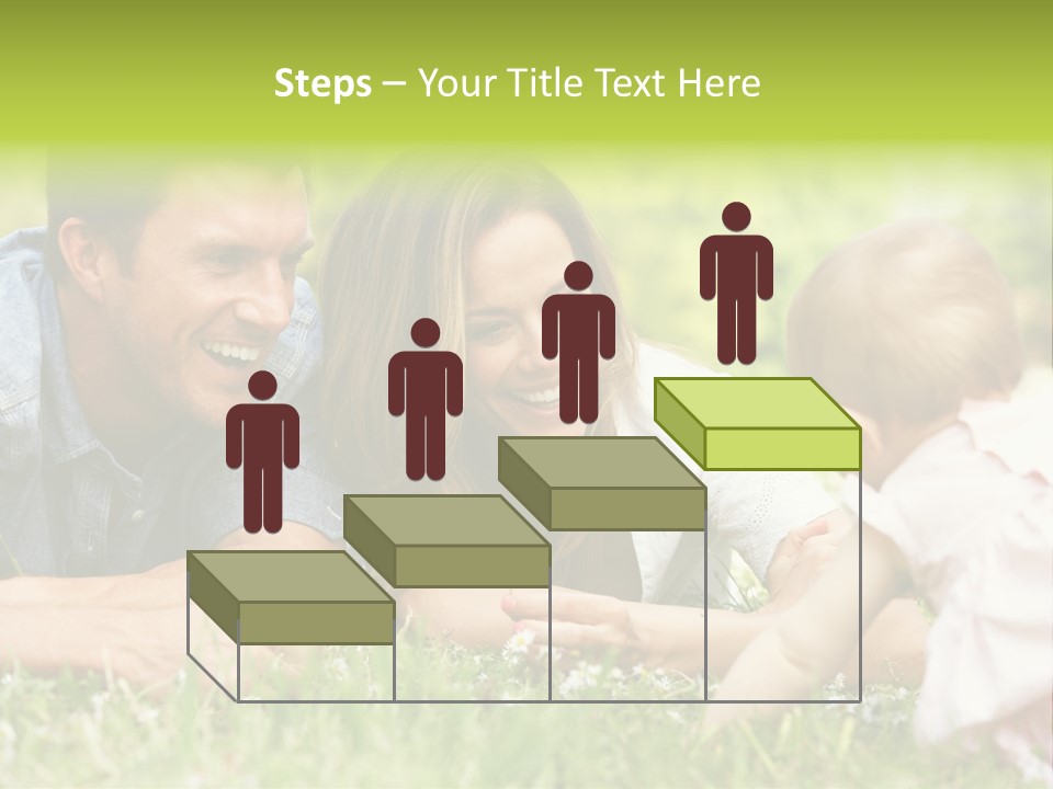 Female Horizontal Garden PowerPoint Template