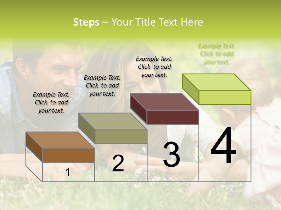 Female Horizontal Garden PowerPoint Template