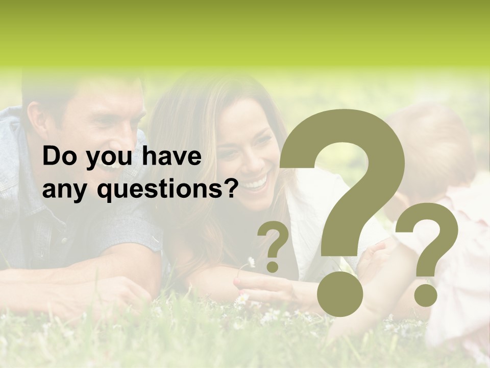 Female Horizontal Garden PowerPoint Template