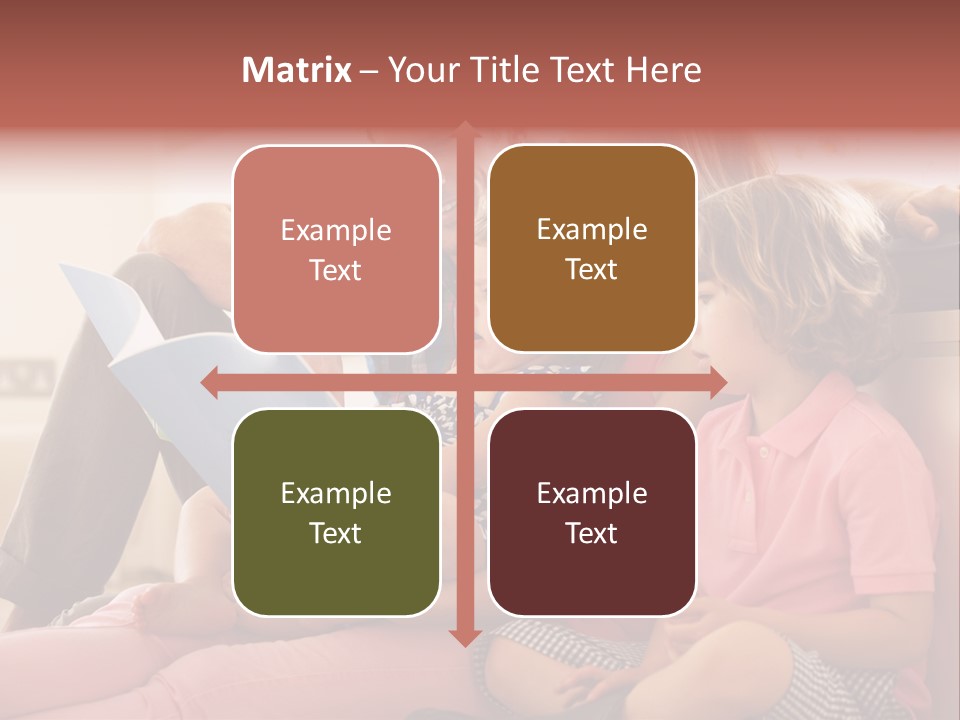 Children Girl Mother PowerPoint Template