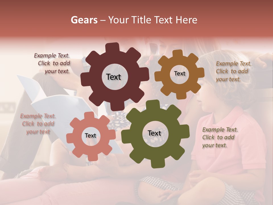 Children Girl Mother PowerPoint Template