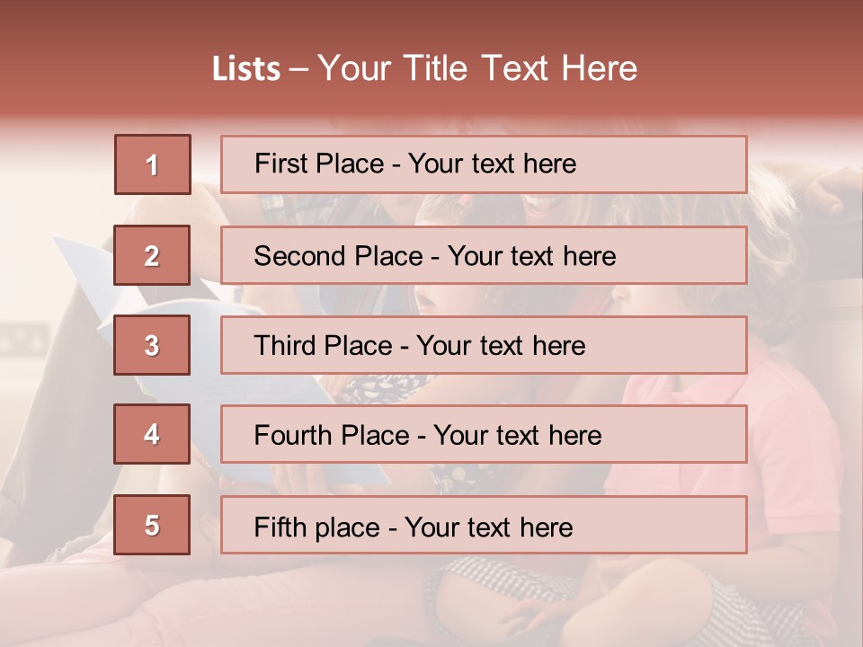 Children Girl Mother PowerPoint Template