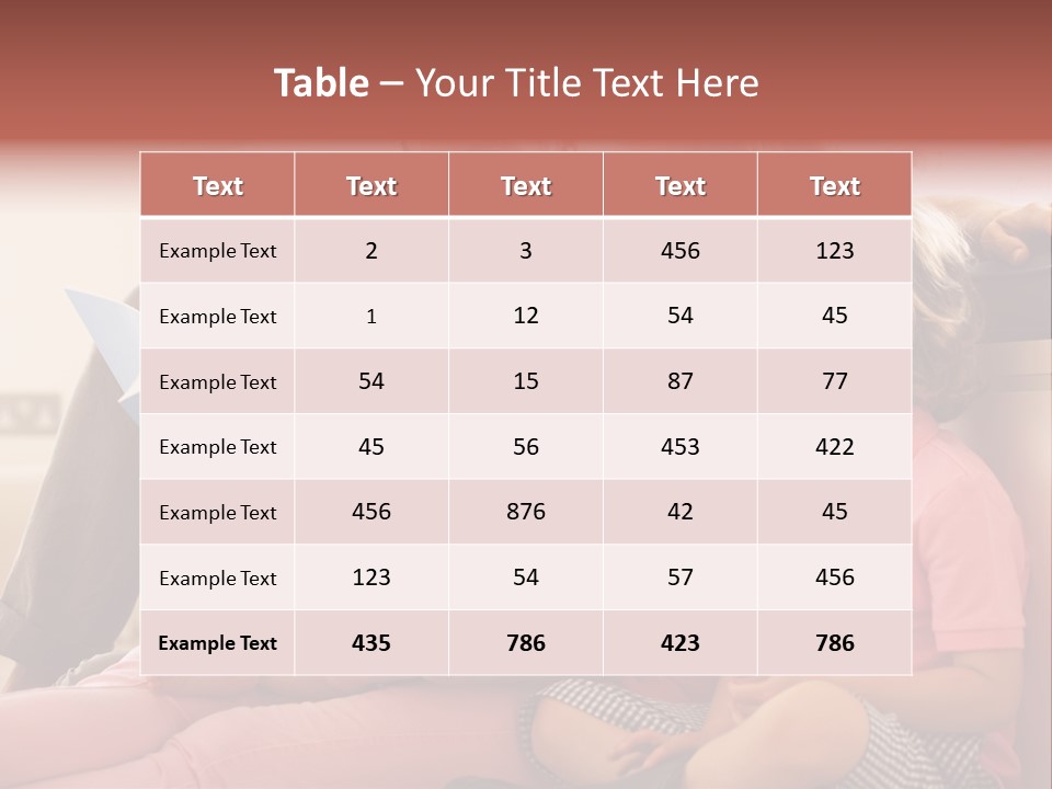 Children Girl Mother PowerPoint Template