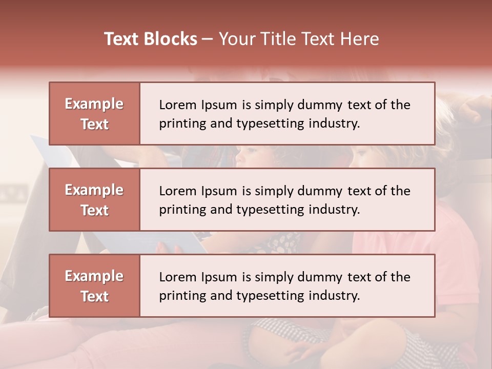 Children Girl Mother PowerPoint Template