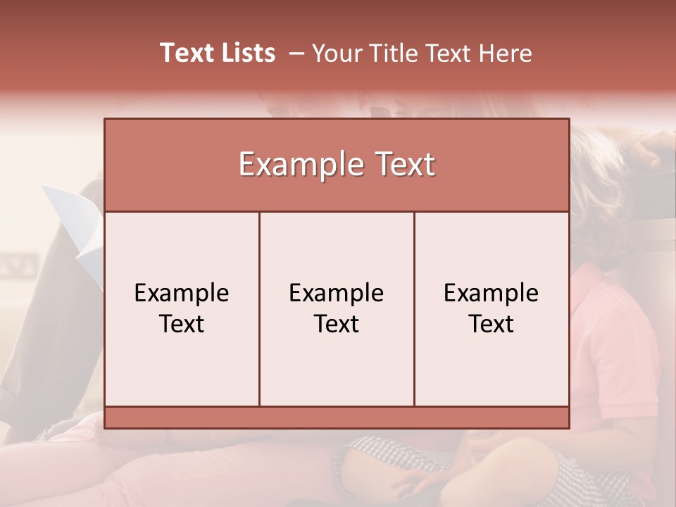 Children Girl Mother PowerPoint Template