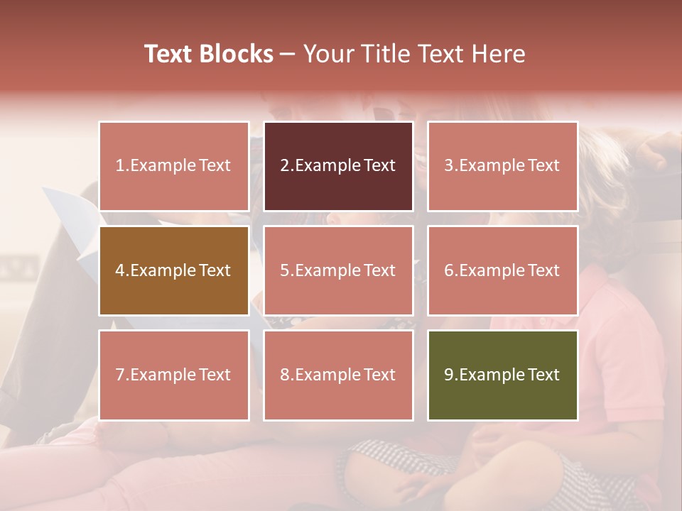 Children Girl Mother PowerPoint Template