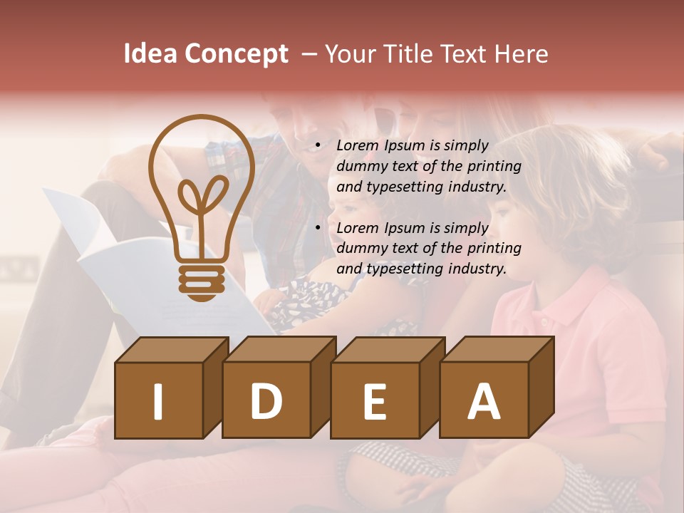 Children Girl Mother PowerPoint Template