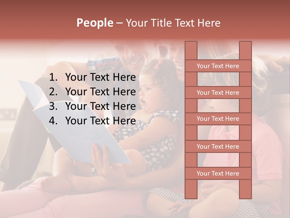 Children Girl Mother PowerPoint Template