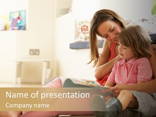 Female Literacy Relaxing PowerPoint Template