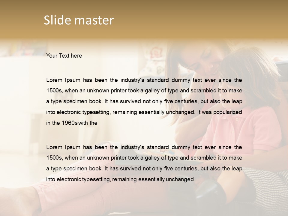 Female Literacy Relaxing PowerPoint Template