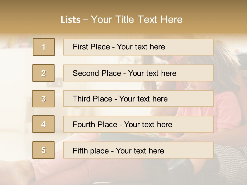Female Literacy Relaxing PowerPoint Template