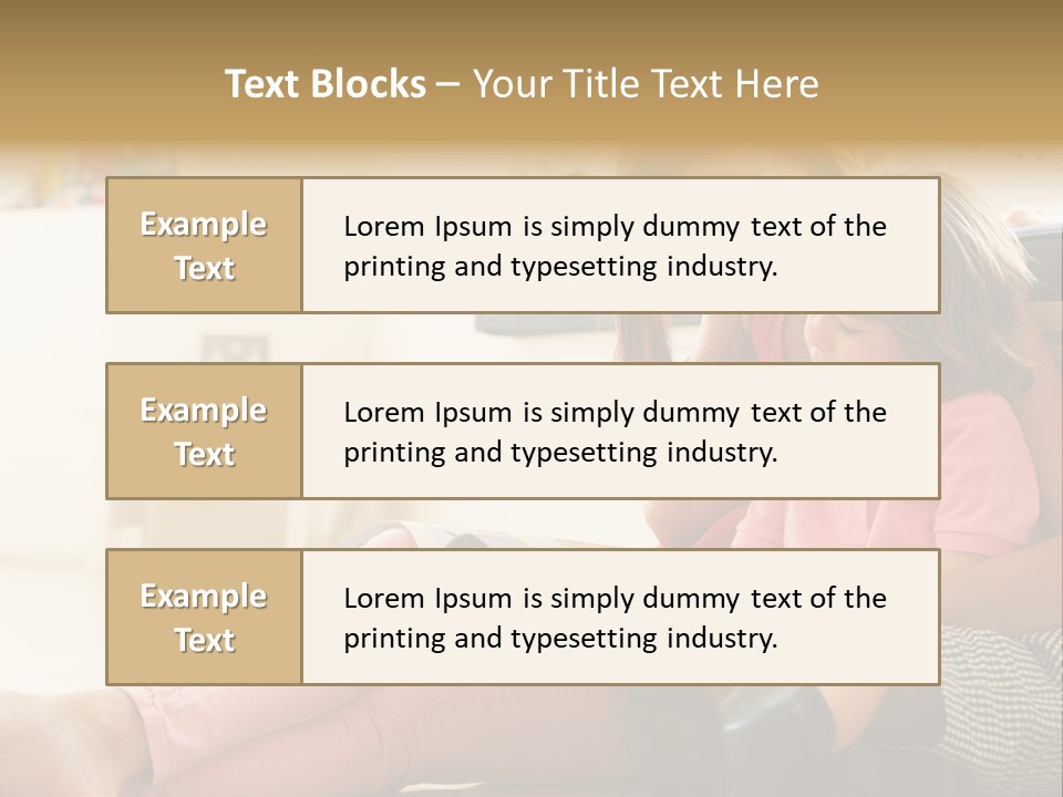 Female Literacy Relaxing PowerPoint Template