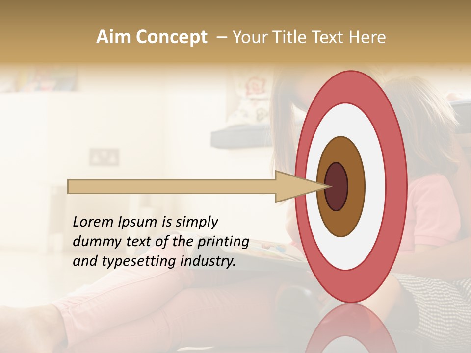 Female Literacy Relaxing PowerPoint Template