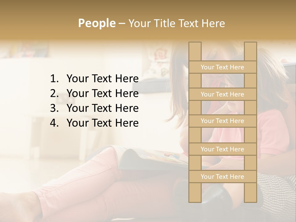 Female Literacy Relaxing PowerPoint Template