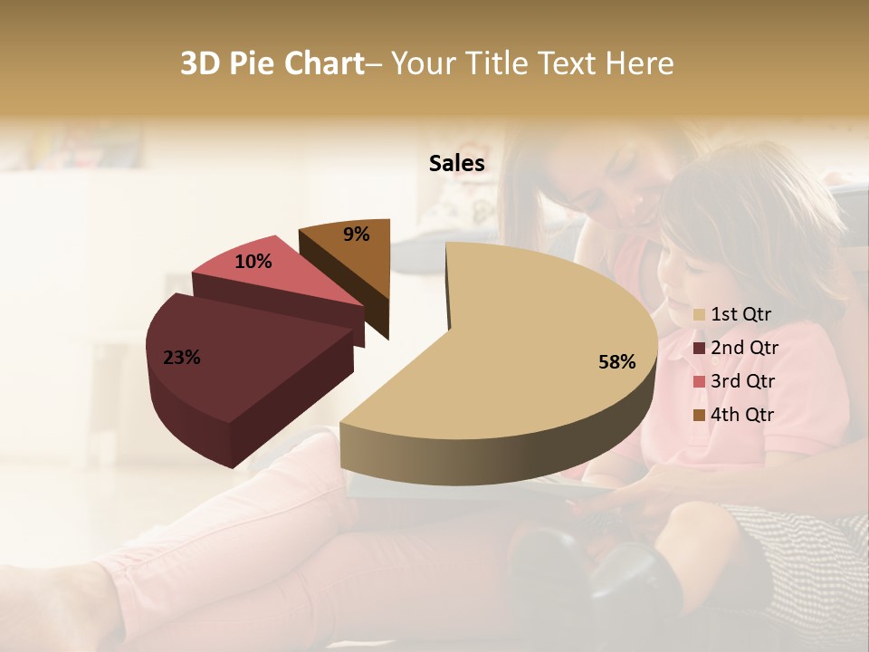 Female Literacy Relaxing PowerPoint Template