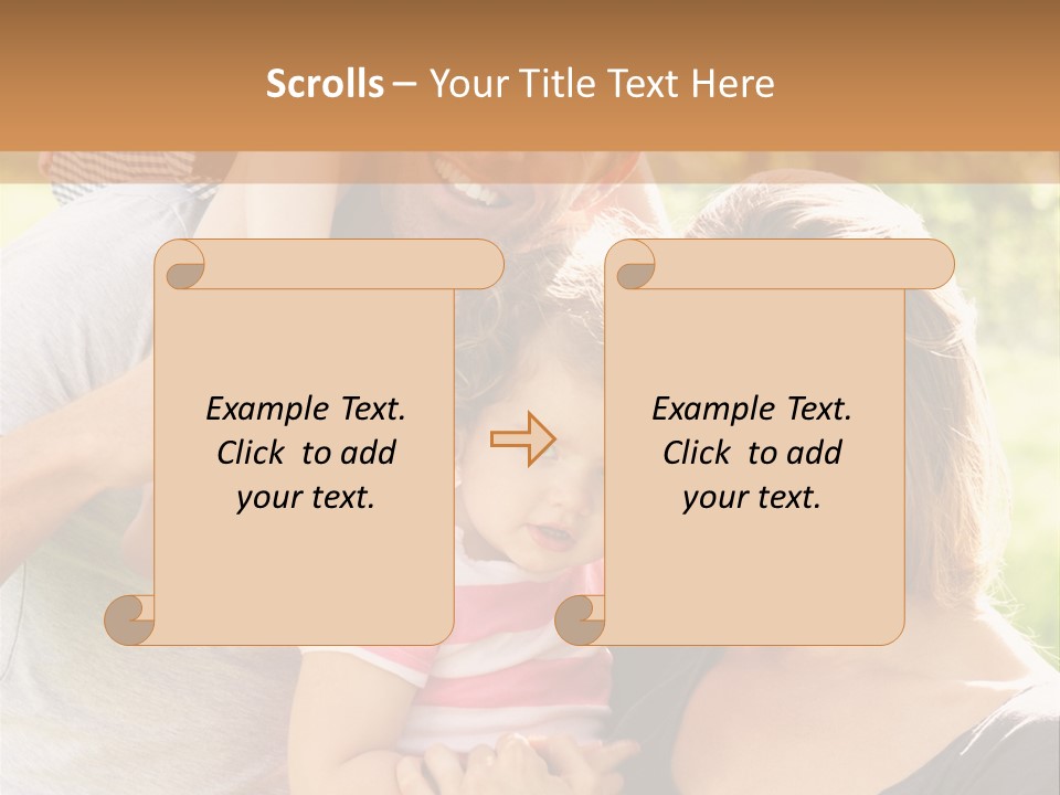 Adorable Laughing Countryside PowerPoint Template