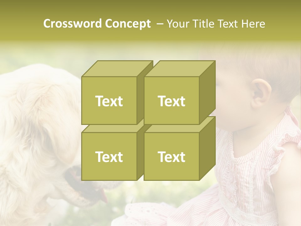 Pet Smiling Stroking PowerPoint Template