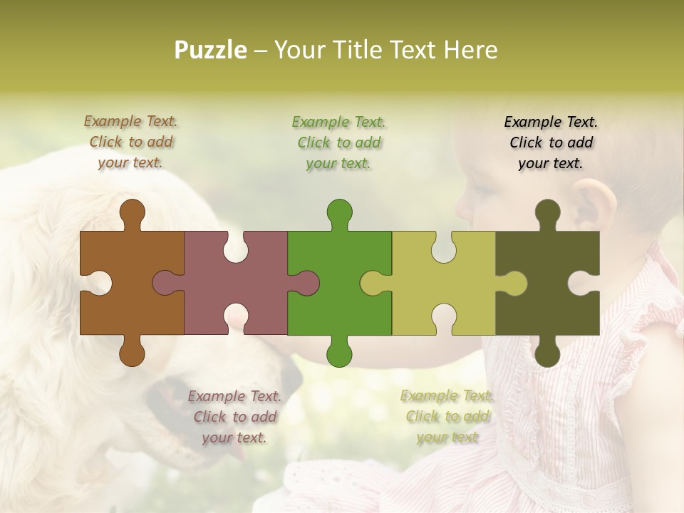 Pet Smiling Stroking PowerPoint Template