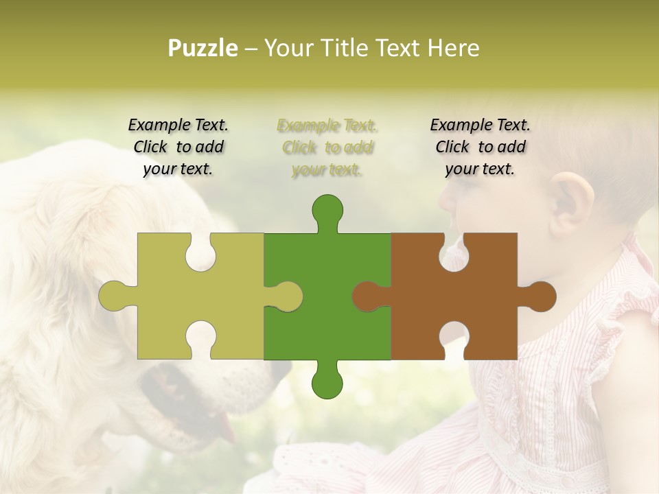 Pet Smiling Stroking PowerPoint Template