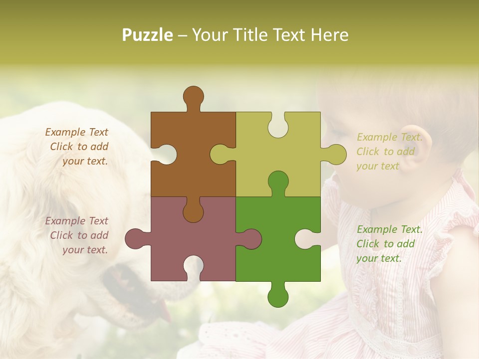 Pet Smiling Stroking PowerPoint Template