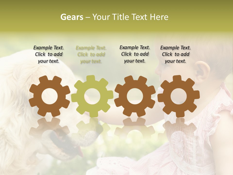 Pet Smiling Stroking PowerPoint Template