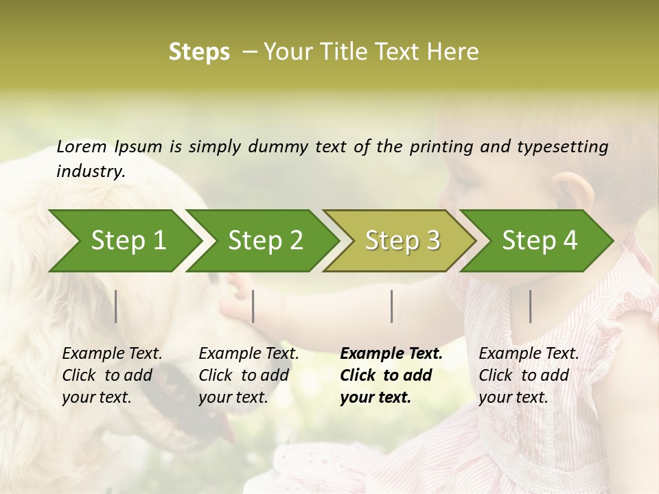 Pet Smiling Stroking PowerPoint Template