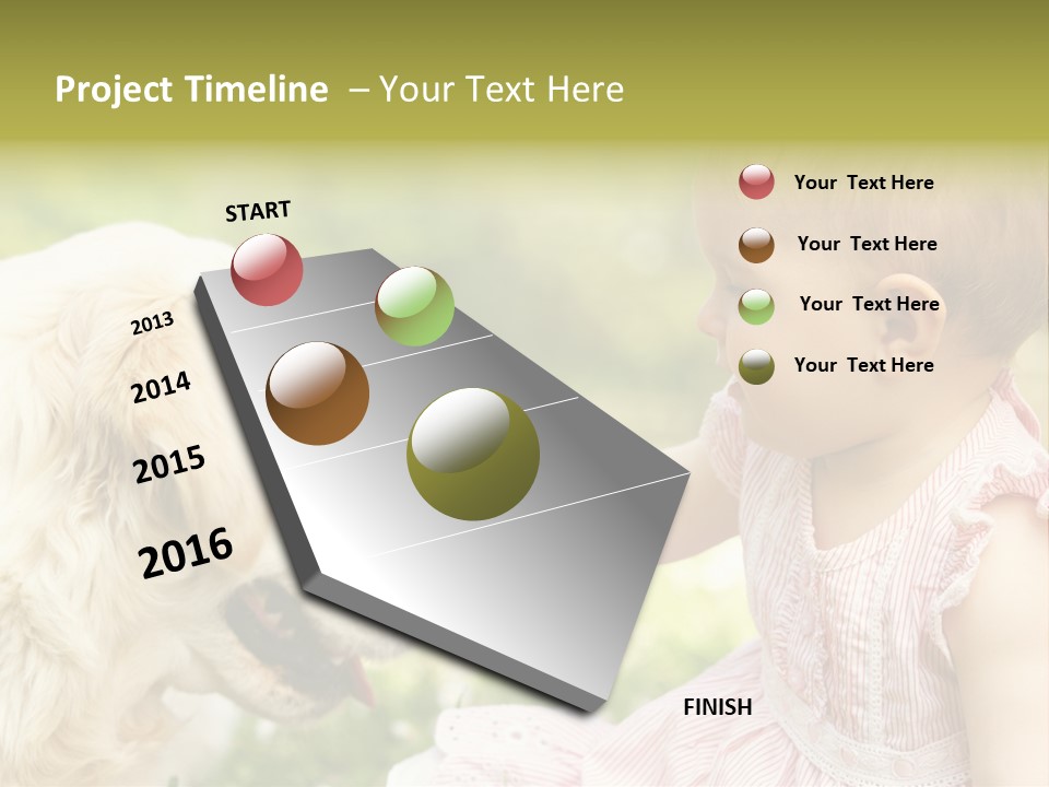 Pet Smiling Stroking PowerPoint Template