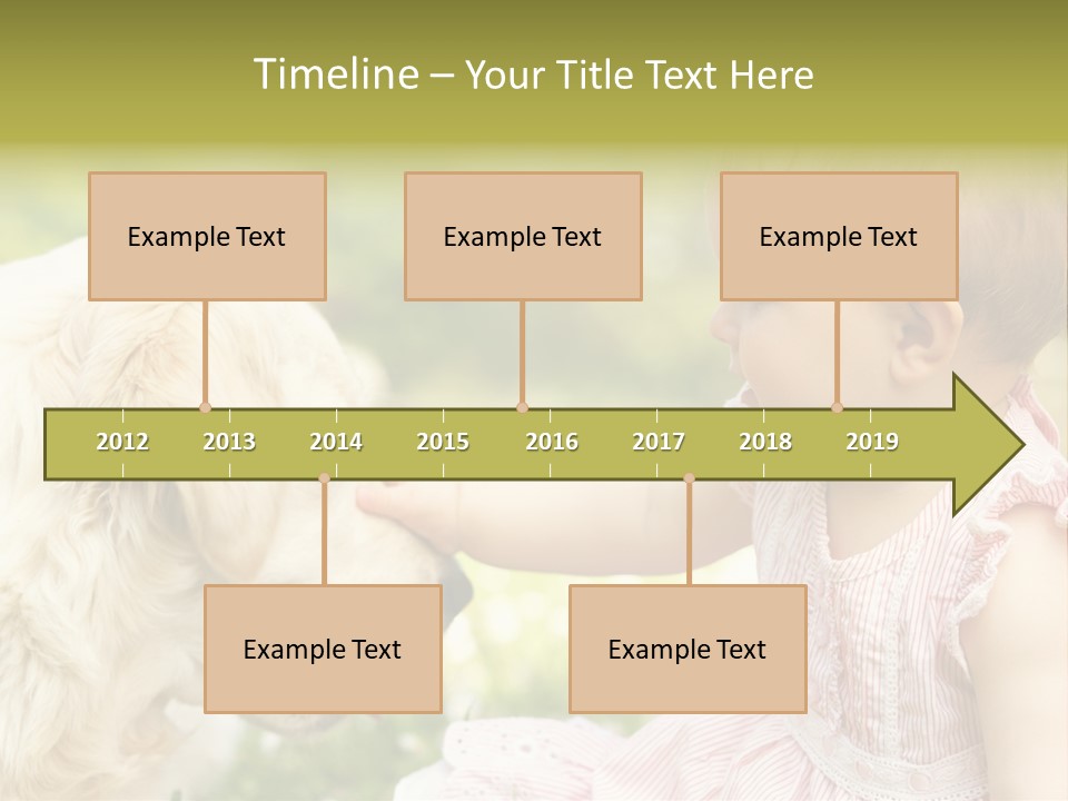 Pet Smiling Stroking PowerPoint Template