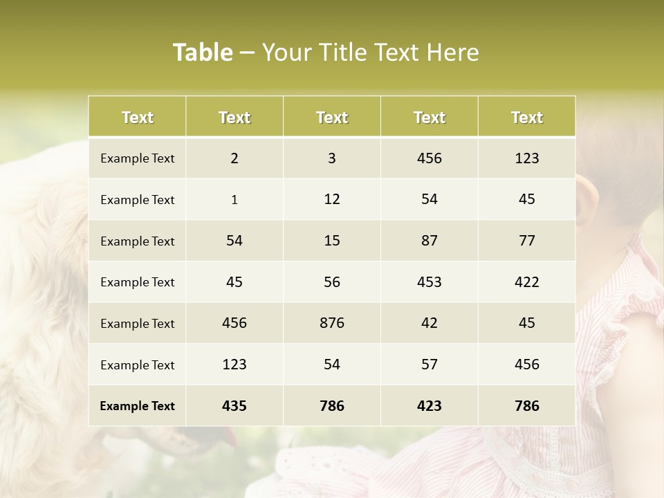 Pet Smiling Stroking PowerPoint Template