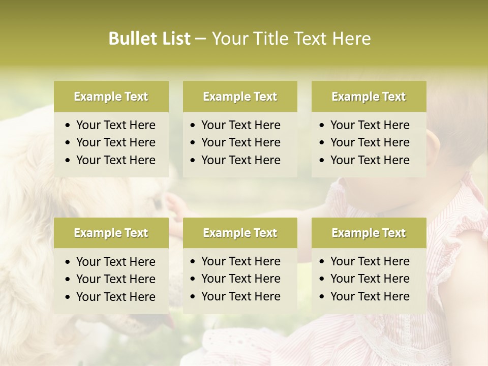 Pet Smiling Stroking PowerPoint Template