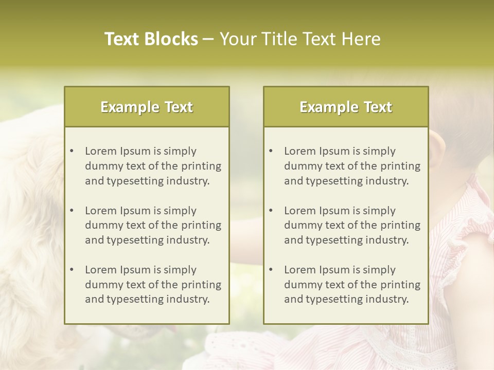 Pet Smiling Stroking PowerPoint Template