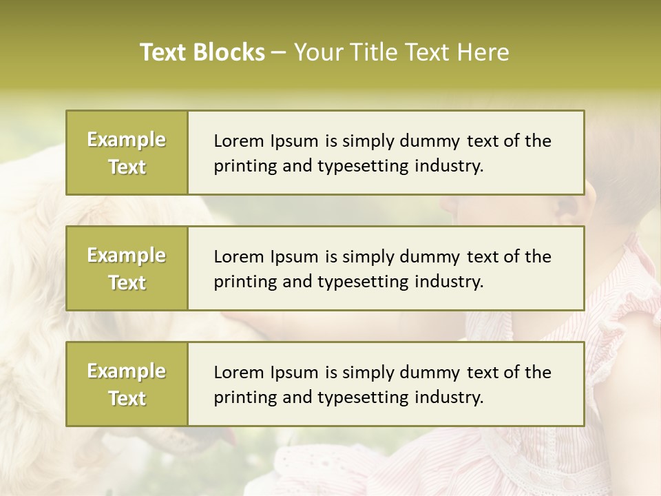 Pet Smiling Stroking PowerPoint Template