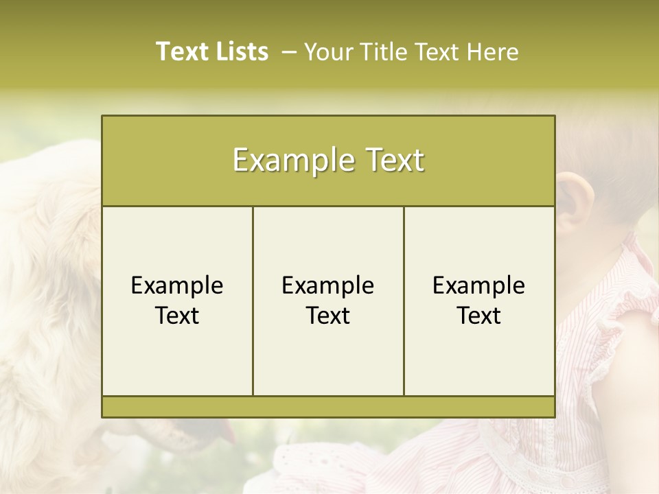 Pet Smiling Stroking PowerPoint Template