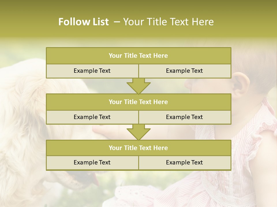 Pet Smiling Stroking PowerPoint Template