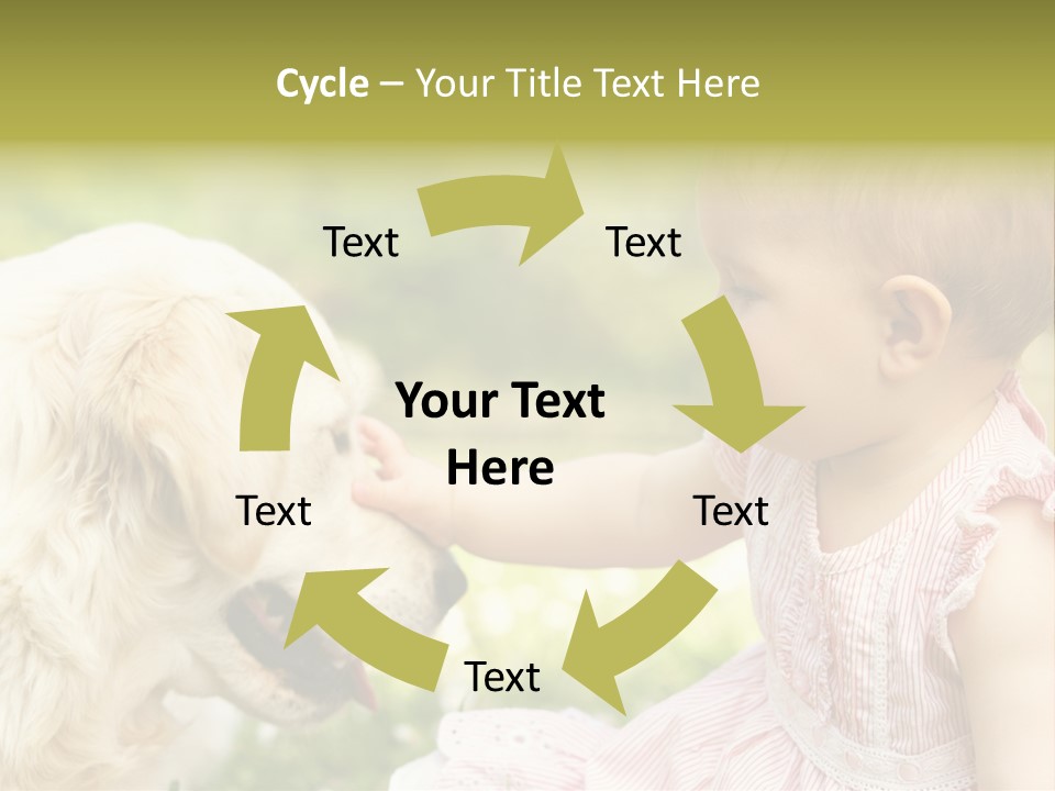 Pet Smiling Stroking PowerPoint Template