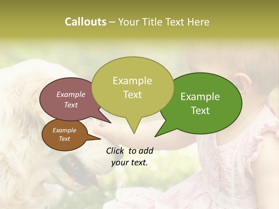 Pet Smiling Stroking PowerPoint Template