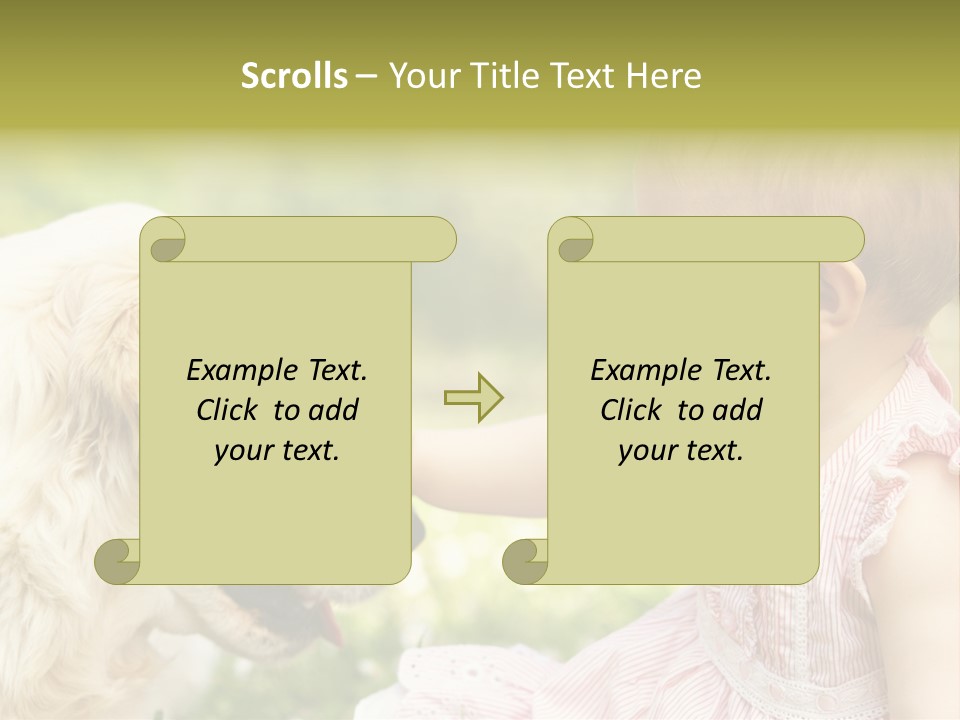 Pet Smiling Stroking PowerPoint Template