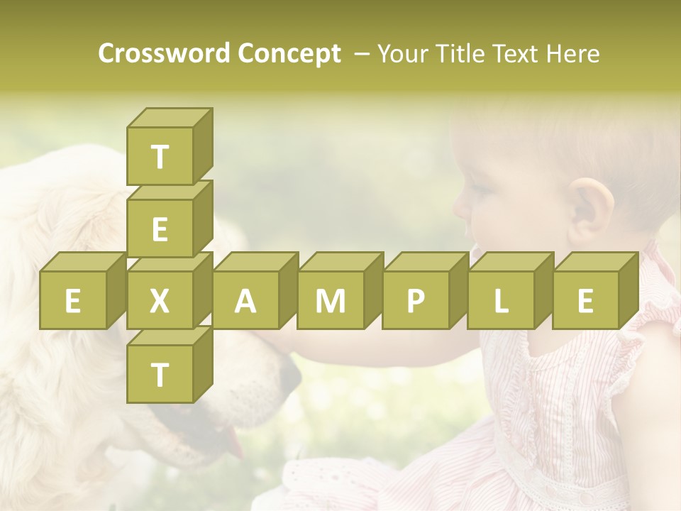 Pet Smiling Stroking PowerPoint Template