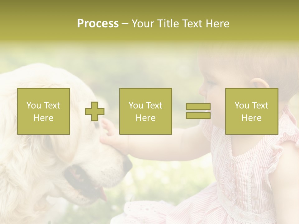 Pet Smiling Stroking PowerPoint Template