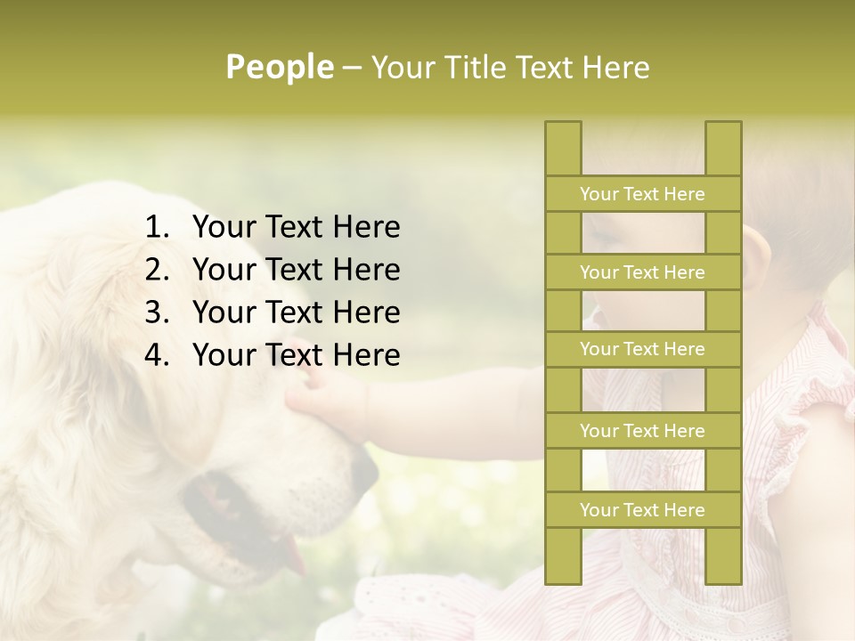 Pet Smiling Stroking PowerPoint Template