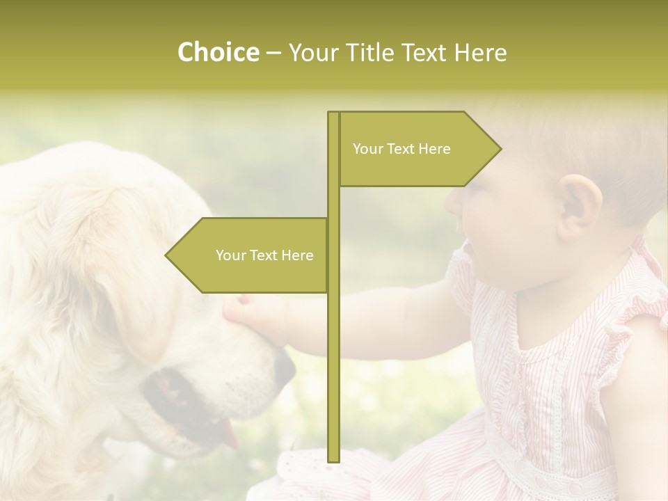 Pet Smiling Stroking PowerPoint Template