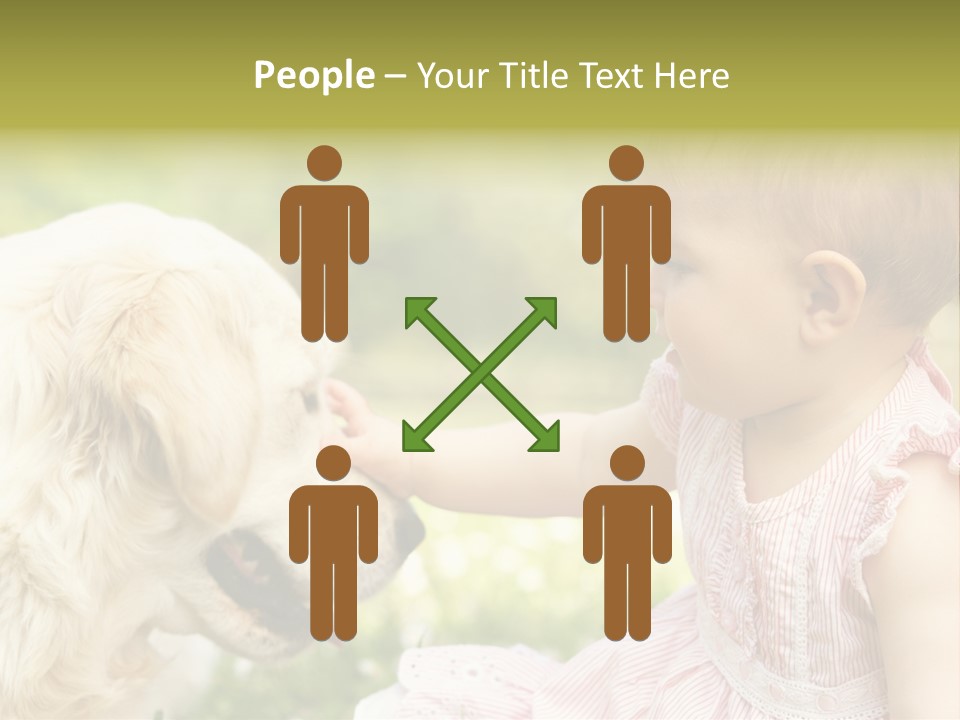 Pet Smiling Stroking PowerPoint Template